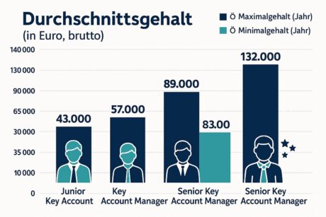 Karrierestufen und durchschnitts Gehalt von einem Key Account Managerin 